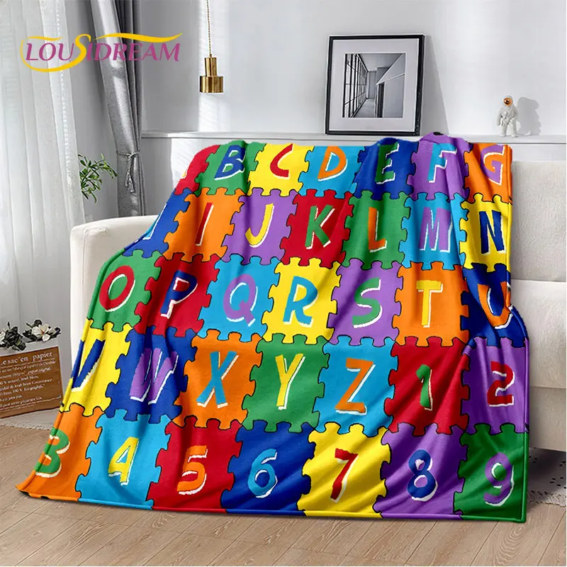 Abc Kids Early Education - Manta de Felpa Suave con el