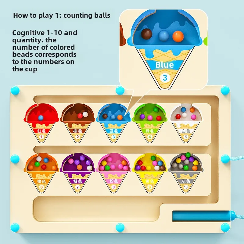 Laberinto magnético de Color y - Kids Education Number reseña y precio